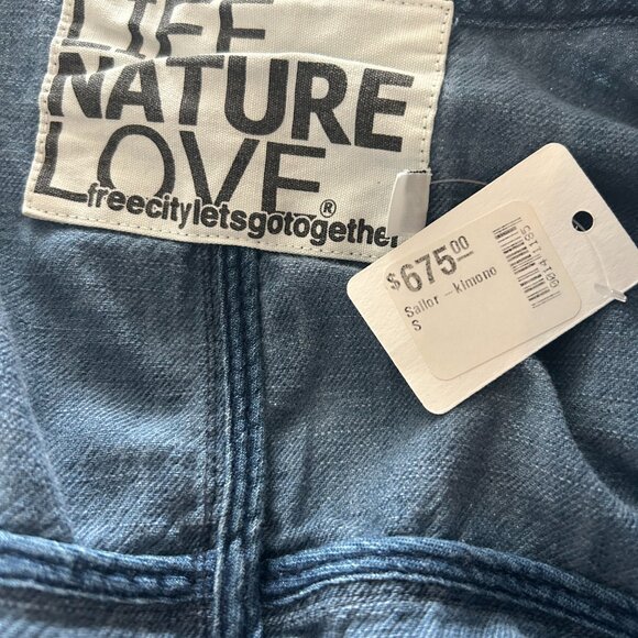 Freecity Blue Denim Open-Front Top - Picture 5 of 9